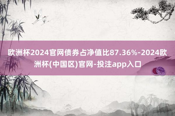 欧洲杯2024官网债券占净值比87.36%-2024欧洲杯(中国区)官网-投注app入口