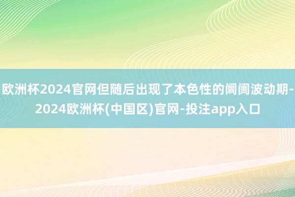 欧洲杯2024官网但随后出现了本色性的阛阓波动期-2024欧洲杯(中国区)官网-投注app入口